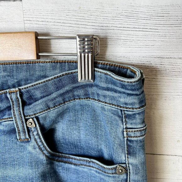 Kut from the Kloth Jeans Womens Size 16 Medium Wash Straight Leg Whiskering - Picture 8 of 15